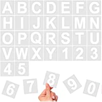 36 plantillas de letras del alfabeto- de plástico reutilizable de 10 cm para madera- pared- pizarra- aprendizaje de…